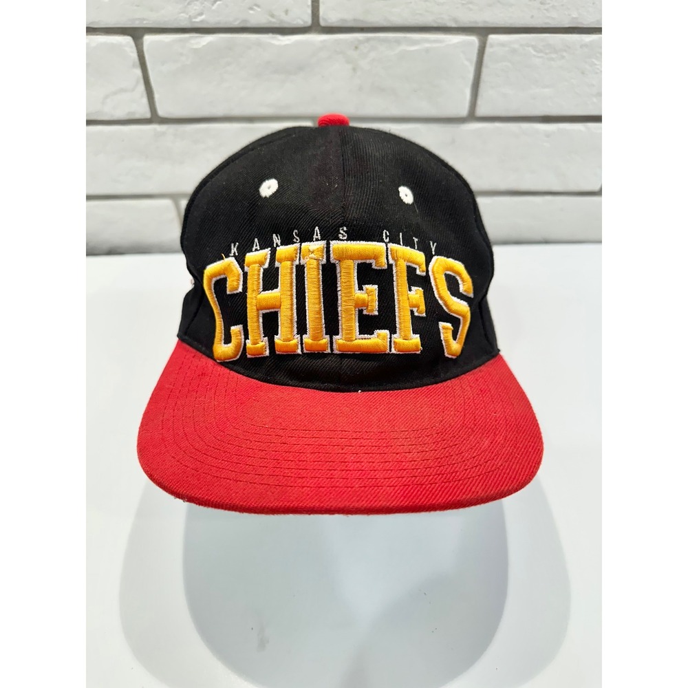 Kansas City Chiefs NFL Team Apparel Snapback Hat Black Acrylic One Size Fits All
